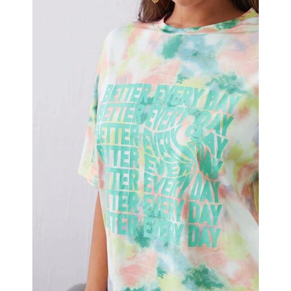 Better days ahead positive vibes graphic tie dye tshirt xs - Picture 2 of 5